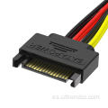 SATA Male a femenino Power SSD/HDD Splitter Conector